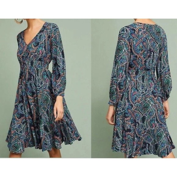 Anthropologie Maeve Maplewood Dress XS - Picture 5 of 6